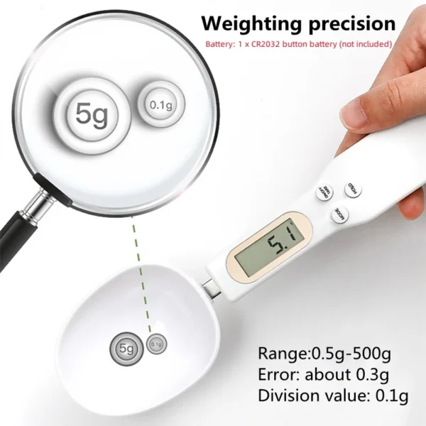 Kitchen Electronic Scale 500g 0.1g LCD Digital Measuring Spoon Food Flour Spoon Scale Mini Kitchen Tool for Milk Coffee Scale - Image 14