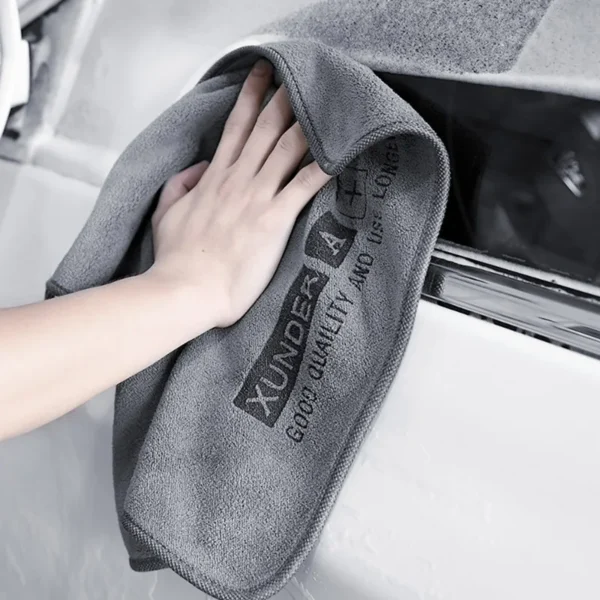 5/1PC High-end Microfiber Washing Towel Auto Cleaning Drying Cloth Hemming Water Absorption - Image 12