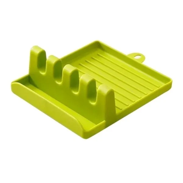 Kitchen Spoon Holders Fork Spatula Rack Shelf Organizer Plastic Chopsticks Holder Non-slip Spoons Pad - Image 8