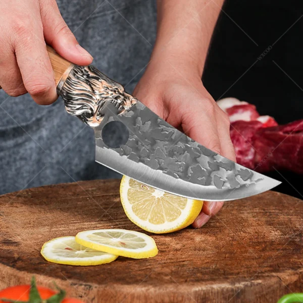 WXCOO Forged Kitchen Chef Knife Set Stainless Steel Meat Fish Fruit Vegetables Slicing Knife Butcher Boning Cleaver Knives - Image 24