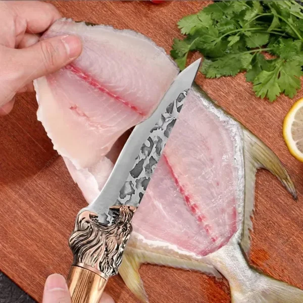 WXCOO Forged Kitchen Chef Knife Set Stainless Steel Meat Fish Fruit Vegetables Slicing Knife Butcher Boning Cleaver Knives - Image 5