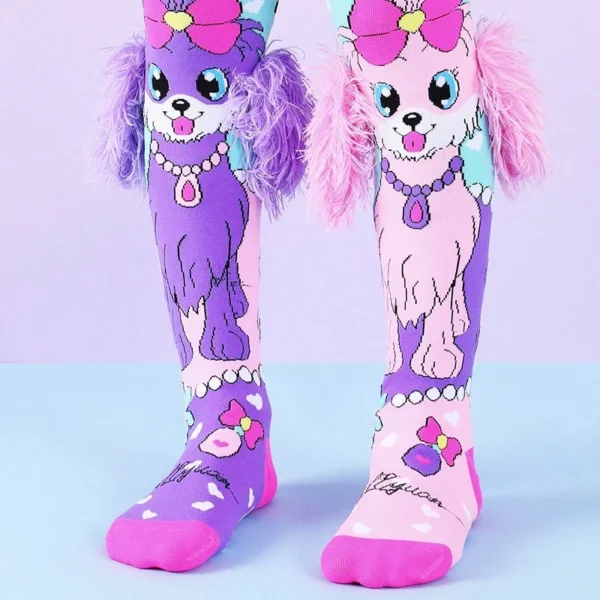 New Cartoon Fashion LOL surprise Baby Princess Over Knee High Socks Girls Hand Sew Cartoon Dogs Rabbit Long Socks Kids Stockings - Image 6
