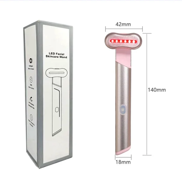 Beauty Eye Massager Device Anti Dark Circle Rechargeable EMS Vibrator Face Lifting Device Skin Care Skin Care 3-in-1 Function - Image 4