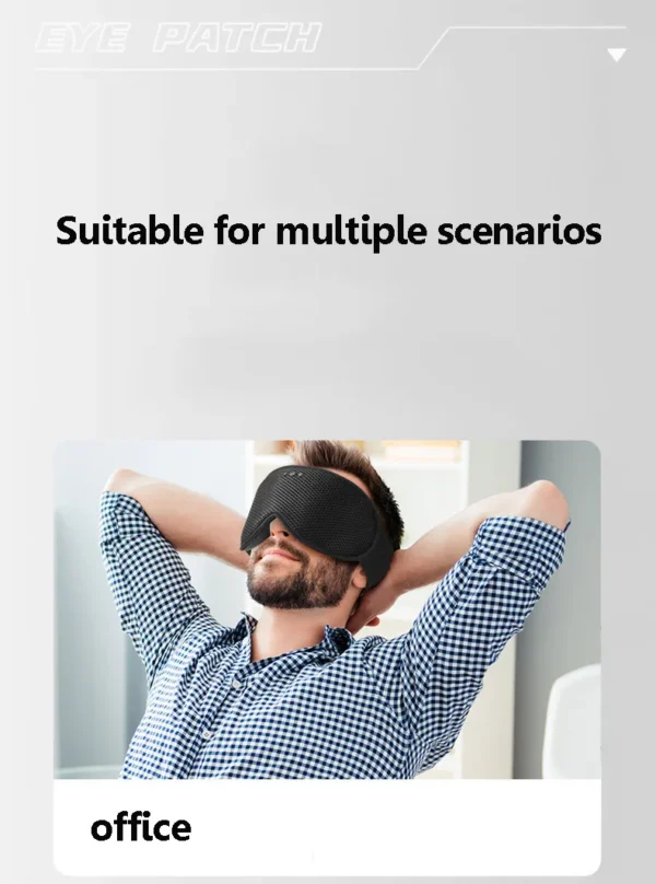 3D Wireless Sleeping Headphones FLYing Sleep Blindfold Soft Washable Bluetooth5.4 Music Headset Eyemask Handsfree Call Earphones Adjustable - Image 17