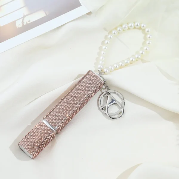perfume keychain Spray Bottle Portable Empty Perfume Bottle Keychain Refillable Glitter Cosmetic Container New - Image 16