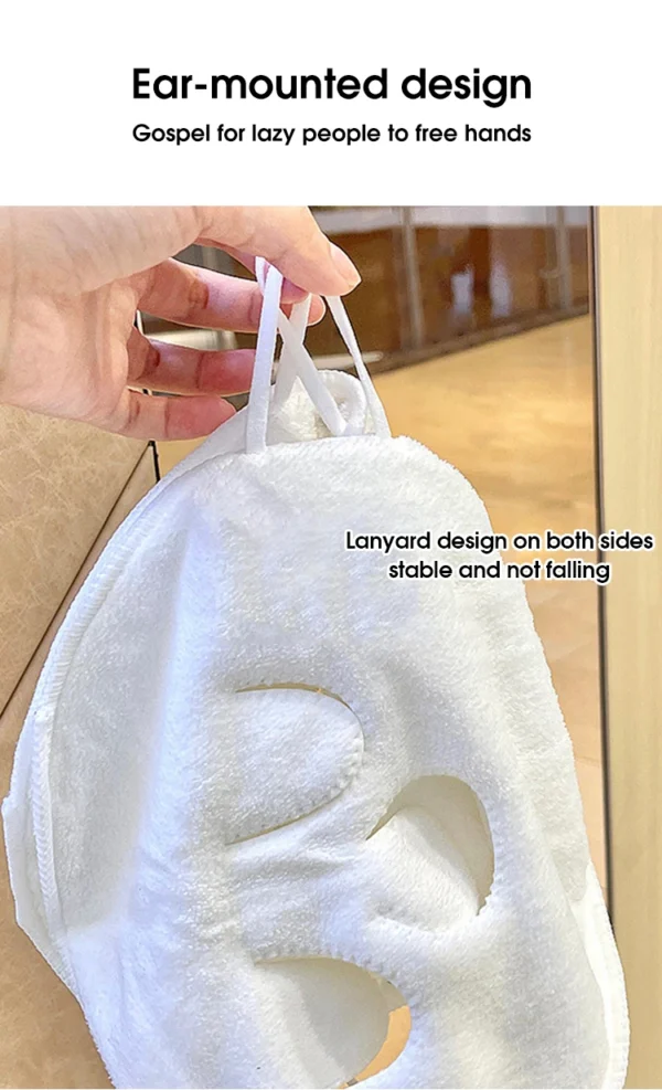 Hot compress towel hanging ear soft skin-friendly steam heating cold hot compress face towel wet compress irrigation face towel - Image 14