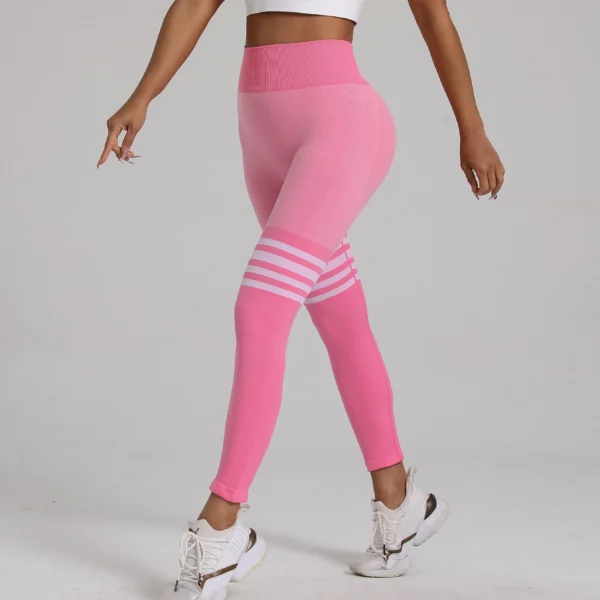 Women Gym V Back  Line Leggings Butt Lifting Fitness Athletic Workout Scrunch Leggins Outdoor Yoga Pants Sports Tights S-XL - Image 14