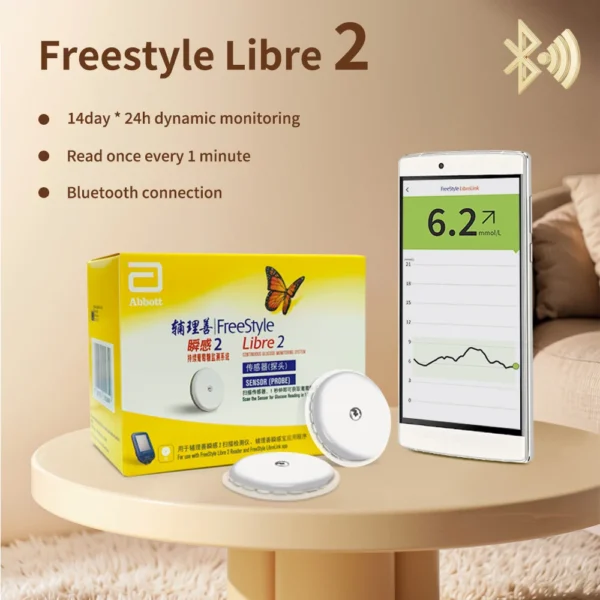 Abbott 2 Dynamic Blood Glucose Meter Without Finger Prick Blood Glucose Sensor Second-Generation CGM Freestyle Libre2 - Image 4