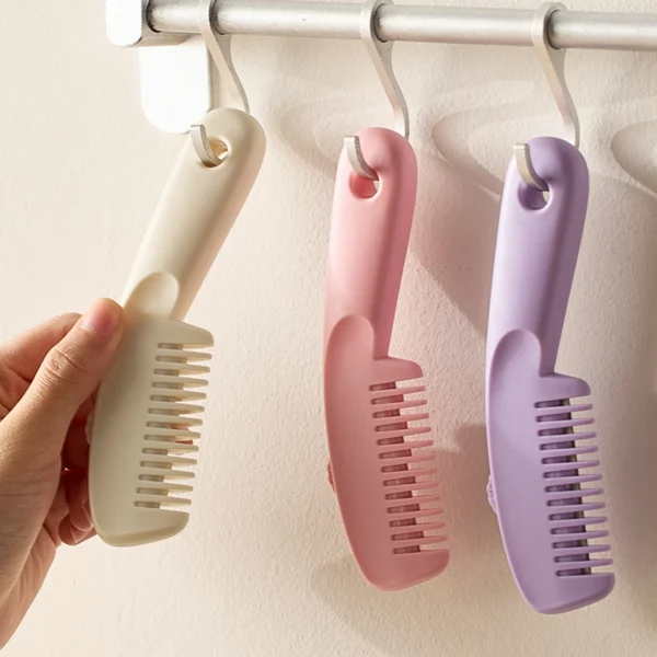 1 Piece Set of Three-Speed Adjustable Two-In-One Hairdressing Comb with Blade for Home Self-Service Hair Sliding Bangs Comb - Image 10