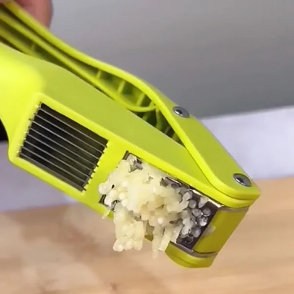 2-in-1 Multifunctional Garlic Press For Pressing Mash Garlic And Sliced Garlic,Vegetable Squeezer For Home Cooking Masher Tool - Image 3