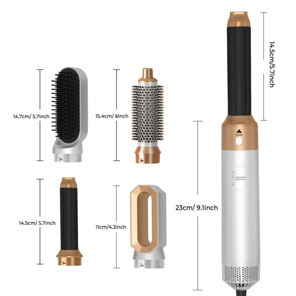 2025 New 5 in 1 Hair Dryer Hot Comb Set Professional Curling Iron Hair Straightener Styling Tool For Airwrap Hair Dryer NEW - Image 24