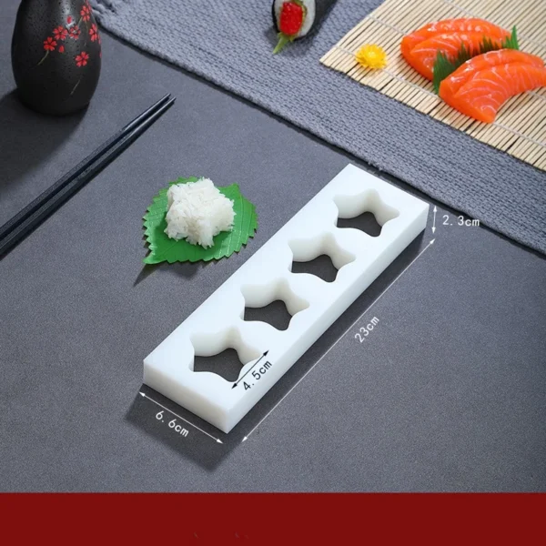 wooden white sushi mould Special flat wooden roller shutter sushi tools Bamboo rice pressing mould mat bento  sushi maker - Image 14