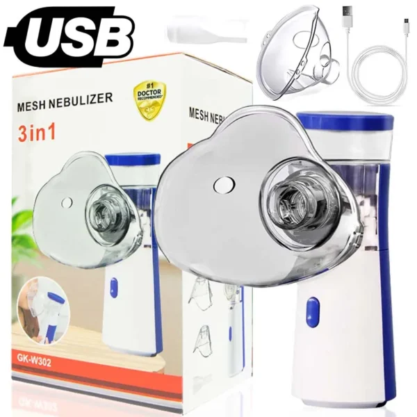 Medical Silent Mesh Nebulizer Handheld Asthma Inhaler Atomizer Children Health Care Mini Portable Nebulizer Humidifier - Image 9