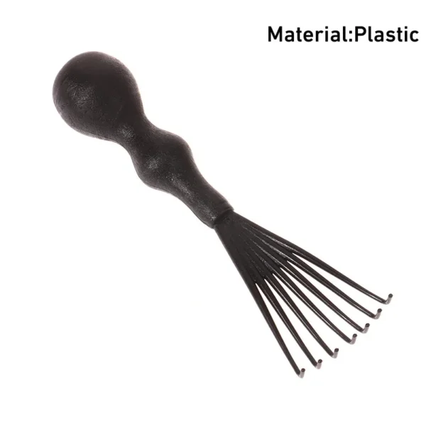 1PCS Wooden  Cleaning Removable Hair Brush Comb Cleaner Tool Handle Embeded Tool - Image 9