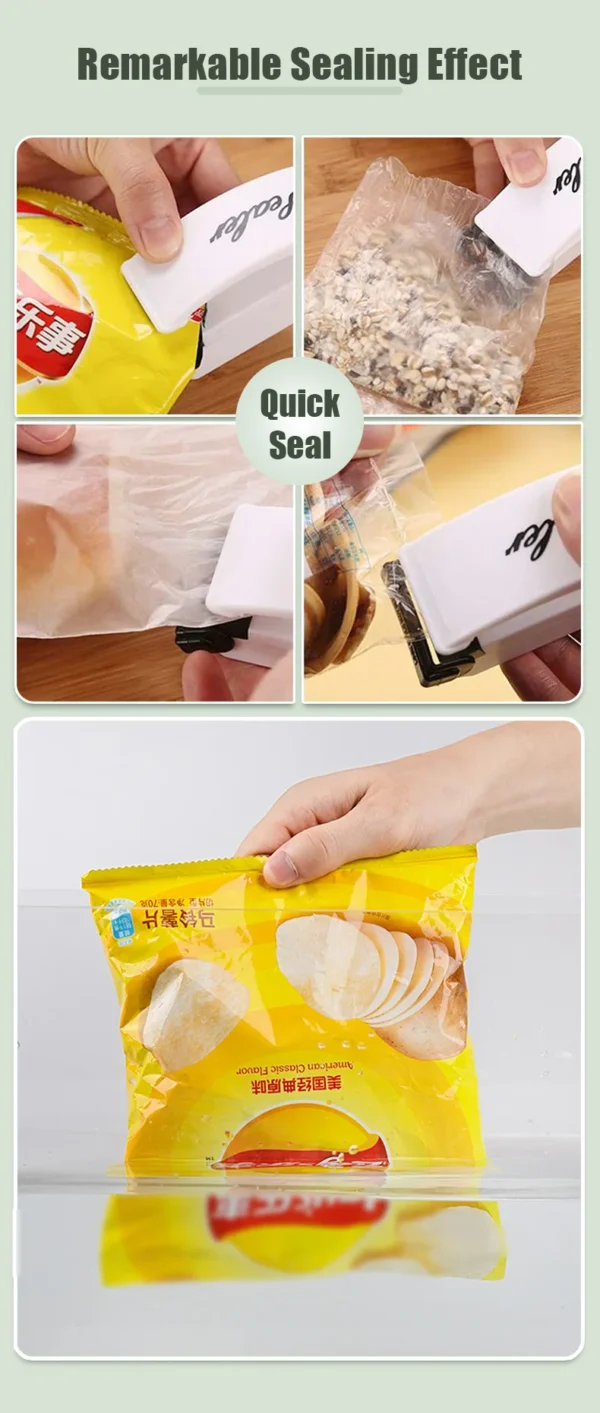 Plastic Heat Bag Sealer Food Packaging Sealing Machine Portable Snack Bag Sealing Clip Kitchen Storage Accessories Home Gadgets - Image 14