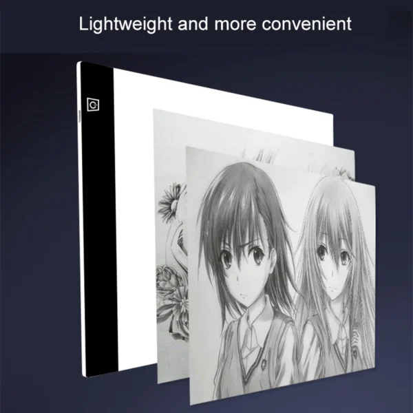 Led Drawing Copy Pad 3 Level Dimmable Board Table Animation Painting Educational Toys Gift Adjustable Light Notepad For Children - Image 6