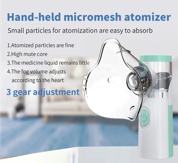 Medical Silent Mesh Nebulizer Handheld Asthma Inhaler Atomizer Children Health Care Mini Portable Nebulizer Humidifier - Image 13
