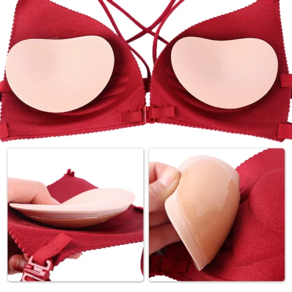 Chest Pad Bikini Set Push Up Padded Bikinis Swimsuit Women Swimwear Thicker Breathable Sponge Bra Pads Nipple Cover - Image 11