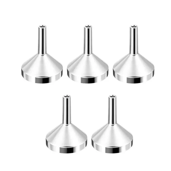 5Pcs Stainless Steel Mini  Funnel Kitchen Oil Liquid Funnel with Detachable Filter Wide Mouth Funnel for Canning Kitchen Tools - Image 7