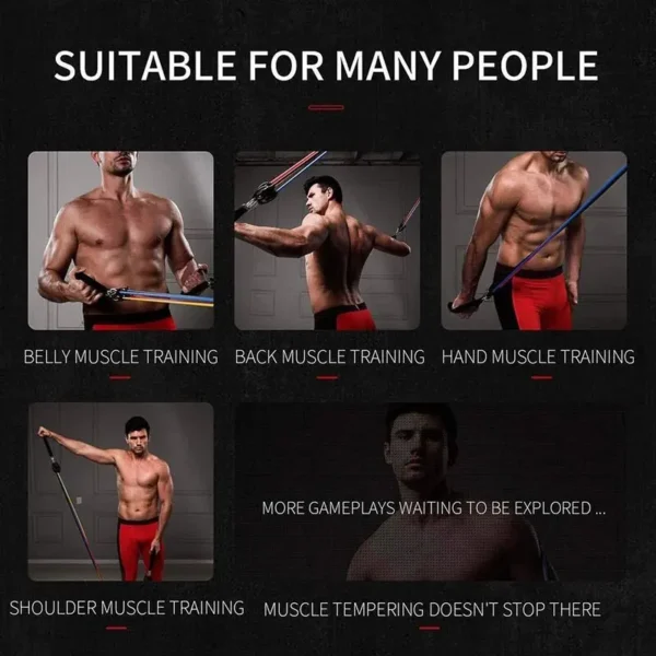 Resistance Bands With Handles, Exercise Bands, Workout Bands With Handles For Men Women, Strength Training Equipment At Home - Image 16