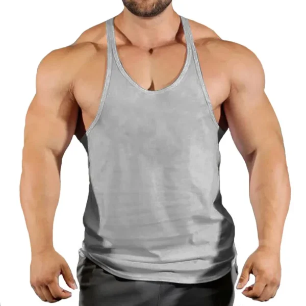 Gyms Men's Clothes Tank TopGym Bodybuilding and Fitness Stringer Clothing Workout Brand Singlets Shirt Muscle - Image 21