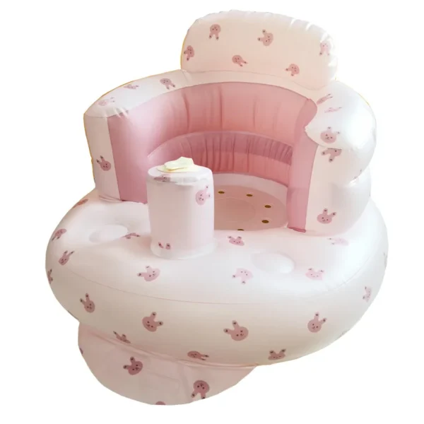 Baby Sofa Infant PVC Seat Child Learning Dinner Chair Portable Bath Stool Beach Armchair For Kids - Image 5