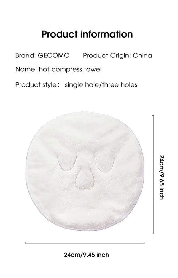Hot compress towel hanging ear soft skin-friendly steam heating cold hot compress face towel wet compress irrigation face towel - Image 17