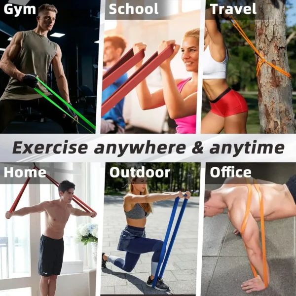 20~230lbs Heavy-Duty Resistance Band Agility Training Workout Gym Equipment Yoga Pilates Accessories Rubber Band Home Gym - Image 6