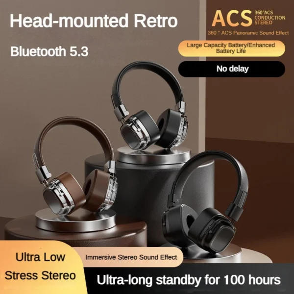 Headphones Wireless Bluetooth Earphones With Mic Headset Noise Cancelling Fone Gamer Stereo Sounds Free Shipping - Image 4