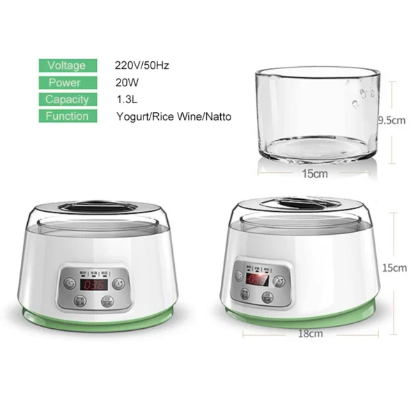 Mini Electric Yogurt Maker Automatic Leben Enzyme Fermenter - Image 5