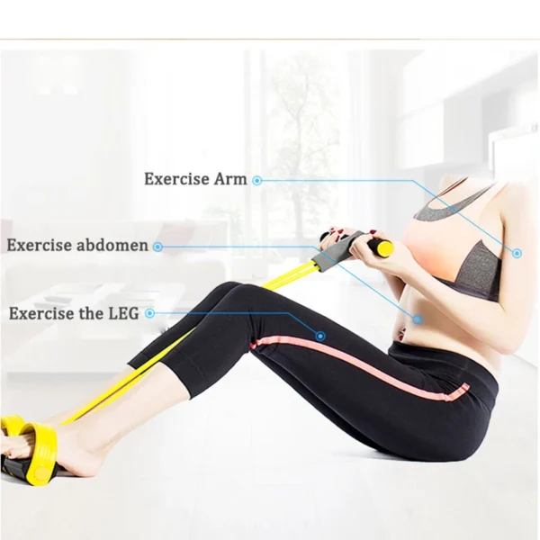 Fitness Gum 4 Tube Resistance Bands Latex Pedal Exerciser Sit-up Pull Rope Expander Elastic Bands Yoga equipment Pilates Workout - Image 12