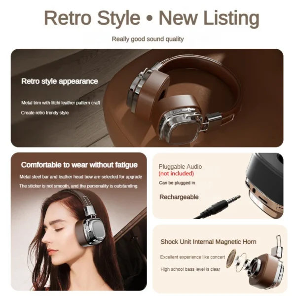 Headphones Wireless Bluetooth Earphones With Mic Headset Noise Cancelling Fone Gamer Stereo Sounds Free Shipping - Image 3