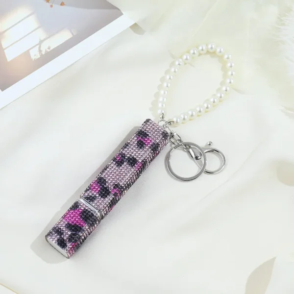 perfume keychain Spray Bottle Portable Empty Perfume Bottle Keychain Refillable Glitter Cosmetic Container New - Image 18