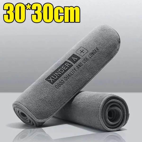 5/1PC High-end Microfiber Washing Towel Auto Cleaning Drying Cloth Hemming Water Absorption - Image 7