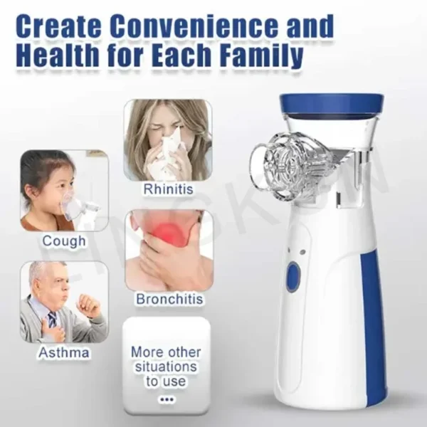 Medical Silent Mesh Nebulizer Handheld Asthma Inhaler Atomizer Children Health Care Mini Portable Nebulizer Humidifier - Image 22