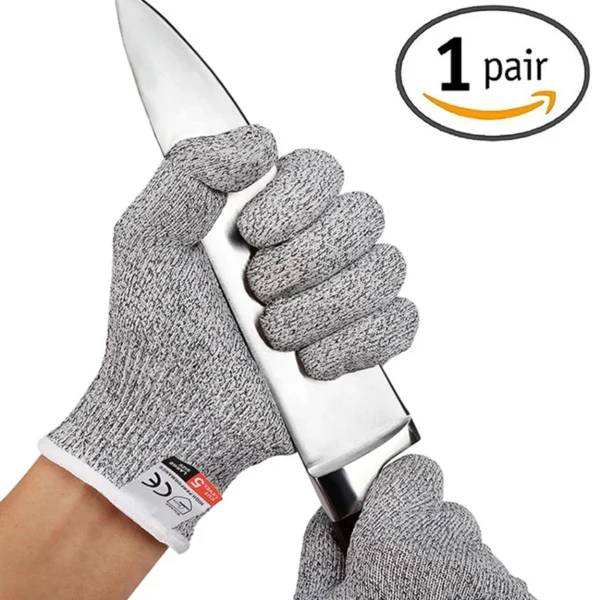 HPPE Level 5 Safety Anti Cut Gloves ndustry Kitchen Gardening Anti-Scratch Anti-cut Glass Cutting Multi-Purpose - Image 4