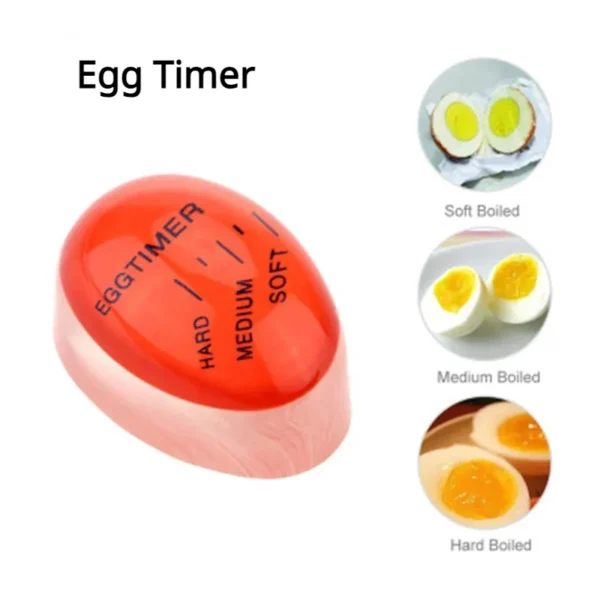 Cooked Egg Meter Decorate Timer Kitchen Delicious Alarm Clock Home and Kitchen - Image 2