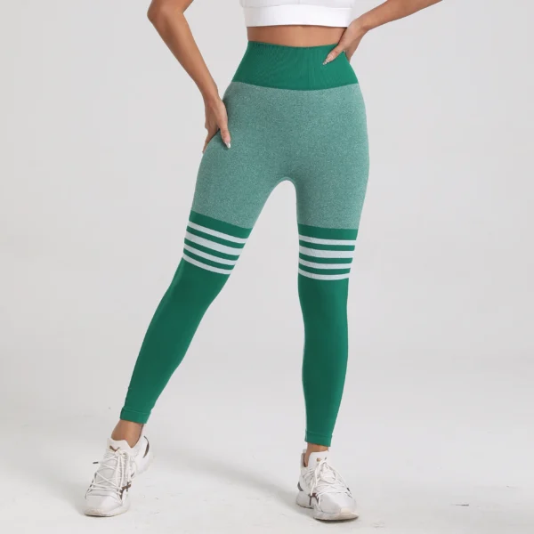 Women Gym V Back  Line Leggings Butt Lifting Fitness Athletic Workout Scrunch Leggins Outdoor Yoga Pants Sports Tights S-XL - Image 2