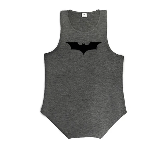 Black Bat Print Gym Fitness Running Sportswear Mens Training Bodybuilding Tank Tops Cotton Breathable Sleeveless Loose Shirts - Image 8