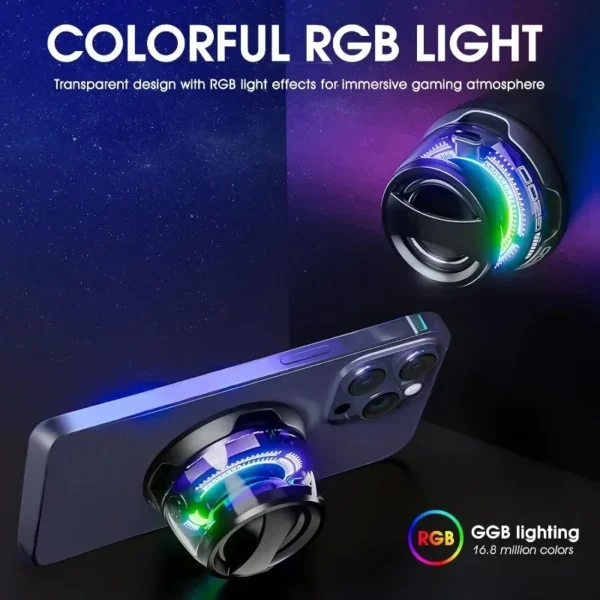 Portable Bluetooth Speaker G200 RGB Lighting Speaker BT5.3 Mini Sound Box 7 Hours Playback Magnetic Phone Holder - Image 2