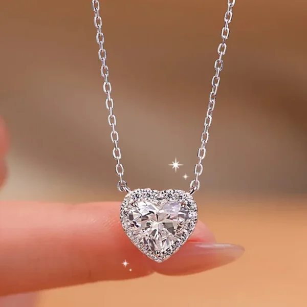 TEN CARATS S925 Sterling Silver VVS1 Moissanite Classic Women's Necklace Birthday Party Gift GRA Certified Jewelry Free shipping - Image 8