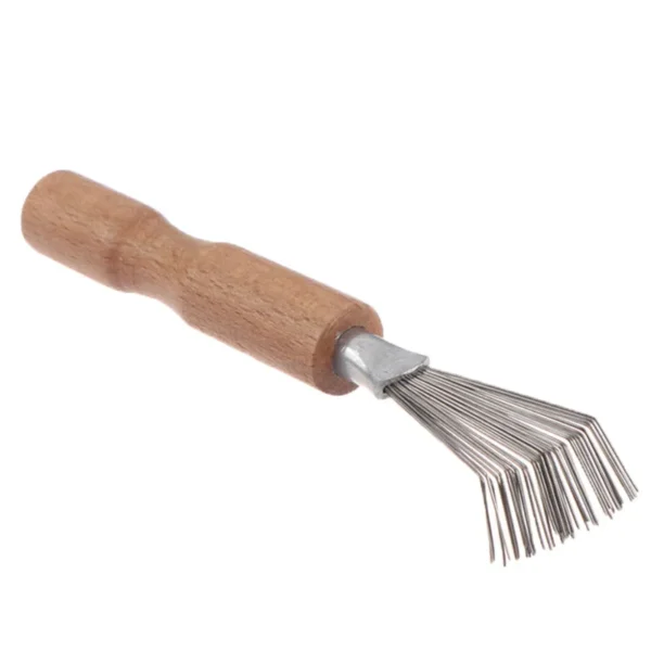 1PCS Wooden Comb Cleaner Delicate Cleaning Removable Comb Cleaner Tool Hair Brush Handle Embeded Tool - Image 19