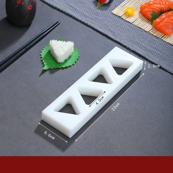 wooden white sushi mould Special flat wooden roller shutter sushi tools Bamboo rice pressing mould mat bento  sushi maker - Image 28