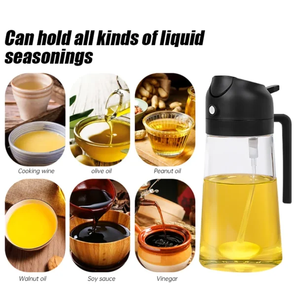 Oil Spray Bottle BBQ Cooking Kitchen Tool New 500ml Plastic Spray Oil Sprayer Bottle Atomized Fat Loss Spray Oil Artifact - Image 5