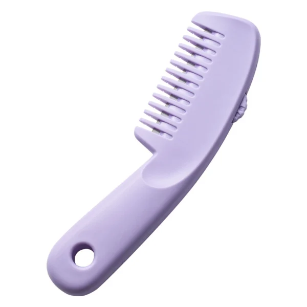 1 Piece Set of Three-Speed Adjustable Two-In-One Hairdressing Comb with Blade for Home Self-Service Hair Sliding Bangs Comb - Image 7