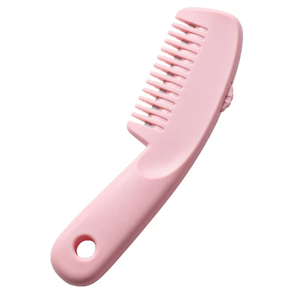 1 Piece Set of Three-Speed Adjustable Two-In-One Hairdressing Comb with Blade for Home Self-Service Hair Sliding Bangs Comb - Image 9