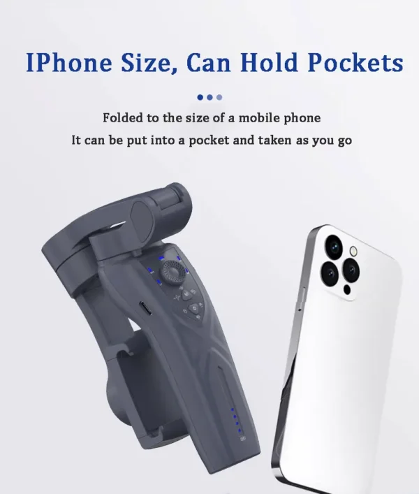 QAML The Newest F12 APP function 3-Axis Handheld Gimbal Optional AI Face Smart Tracking Smartphone Stabilizer with fill light - Image 22