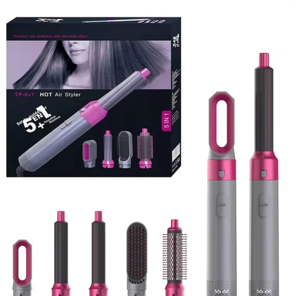 2025 New 5 in 1 Hair Dryer Hot Comb Set Professional Curling Iron Hair Straightener Styling Tool For Airwrap Hair Dryer NEW - Image 9