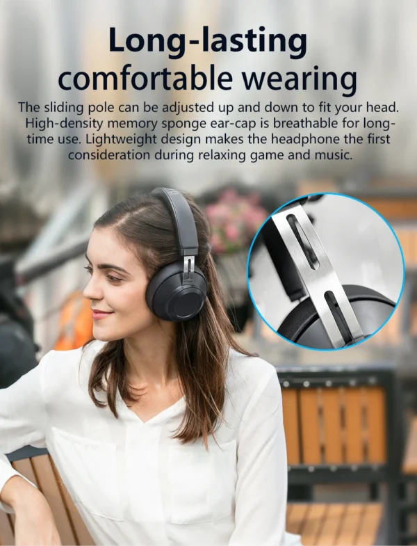 #Bluedio BT5 wireless headphone bluetooth headset wired over ear sport headset 57mm drive 15-20h playing time mic for phone call - Image 9