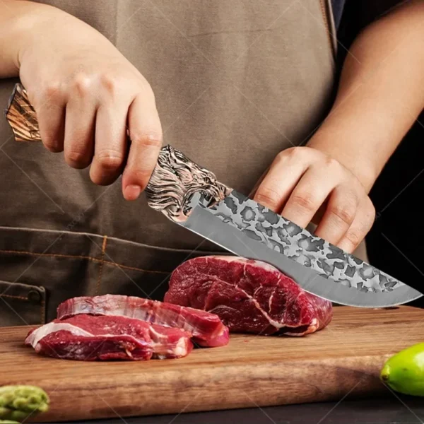 WXCOO Forged Kitchen Chef Knife Set Stainless Steel Meat Fish Fruit Vegetables Slicing Knife Butcher Boning Cleaver Knives - Image 6
